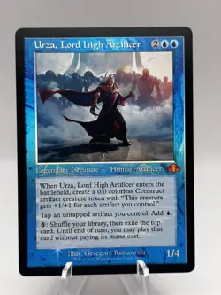 Urza, Lord High Artificer 296 Foil Retro Frame Dominaria Remastered DMR MTG NM - Image 1