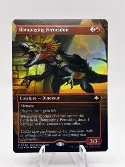 Rampaging Ferocidon 0008 Foil Caverns Ixalan Special Guests SPG MTG NM - Image 1