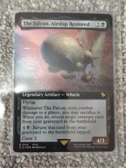 MTG - The Falcon, Airship Restored - Final Fantasy - FOIL Extended Art Rare - Image 1