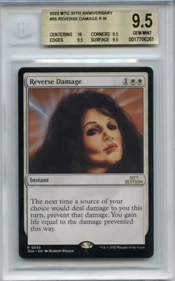 GEM MINT BGS 9.5+ (w/ subs) Reverse Damage 30th Anniversary Edition MTG Magic - Image 1