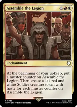 Assemble the Legion (Surge Foil) -Foil Light Play MTG Universes Beyond: Fallout - Image 1