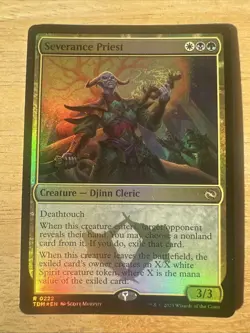 x1 Severance Priest TDM MTG 222 FOIL RARE M/NM 1x - Image 1