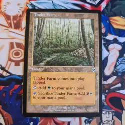 MTG Tinder Farm ENG Nm Card Magic the Gathering Invasion Karte Sammlung OG - Image 2