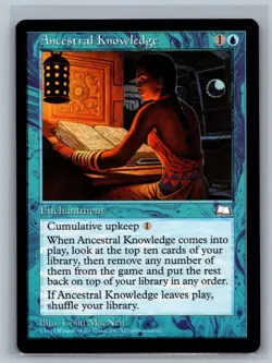 Magic The Gathering Weatherlight Ancestral Knowledge MTG TCG CCG - Image 1