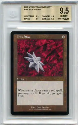 GEM MINT ** BGS QUAD 9.5s** IRON STAR RETRO FRAME 544 30th Anniversary MTG - Image 1