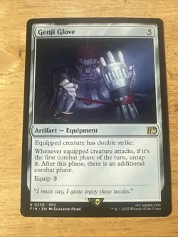 Genji Glove - R #258 MTG Final Fantasy FIN EN FF5 FFV RARE - FREE SHIP - Image 1