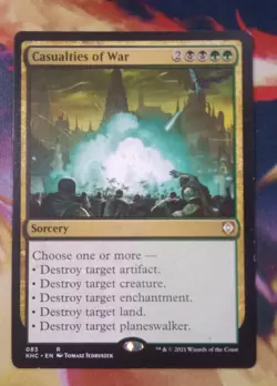 Casualties of War War of the Spark - Magic the Gathering MTG Artifact LP Rare - Image 1