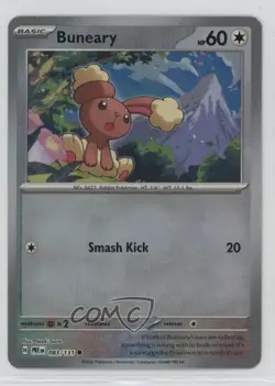 Buneary Master Ball Foil Pokemon Prismatic Evolutions PRE #083 - Image 1