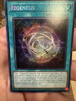3x Regenesis Secret Rare ALIN-EN059 Near Mint Play Set Yugioh Singles Spell - Image 3