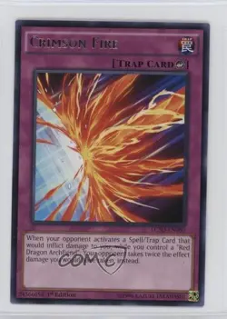 Crimson Fire 1st Ed. YuGiOh Legendary Collection 5Ds Mega-Pack #LC5D-EN080 - Image 1
