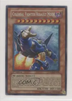 Colossal Fighter/Assault Mode 1st Ed. YuGiOh Crimson Crisis #CRMS-EN000 2008 - Image 1