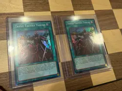 2x Triple Tactics Thrust Super Rare RA03-EN072 Holo Bleed Near Mint Yugioh !!! - Image 1