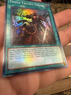 2x Triple Tactics Thrust Super Rare RA03-EN072 Holo Bleed Near Mint Yugioh !!! - Image 4