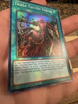2x Triple Tactics Thrust Super Rare RA03-EN072 Holo Bleed Near Mint Yugioh !!! - Image 5