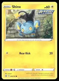 2021 Battle Styles Set Pokemon Card 046 Shinx NM - Image 1