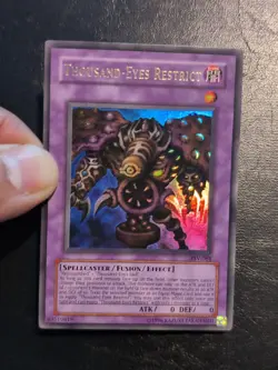Yu-Gi-Oh ULTRA RARE CARD THOUSAND-EYES RESTRICT PSV-084 1996 VINTAGE PRINT LP/MP - Image 3