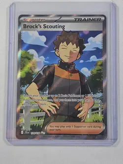 Brock's Scouting 179/159 SV09: Journey Together NM Pokemon TCG Card - Image 1