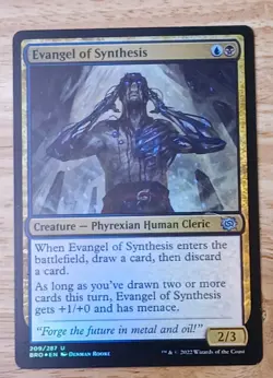 MTG Evangel of Synthesis Foil The Brothers' War BRO NM - Image 1