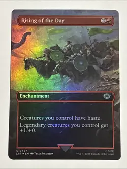 MTG Lord of the Rings Rising of the Day Borderless Foil 0427 NM - Image 1