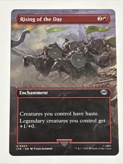 MTG Lord of the Rings Rising of the Day Borderless 0427 NM - Image 1