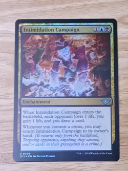 MTG Intimidation Campaign Foil Outlaws of Thunder Junction NM - Image 1