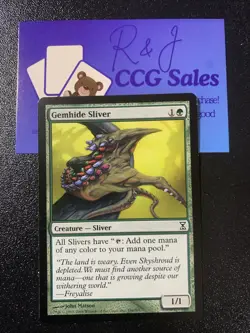 Gemhide Sliver - Time Spiral - English - Near Mint - mtg magic - Image 1