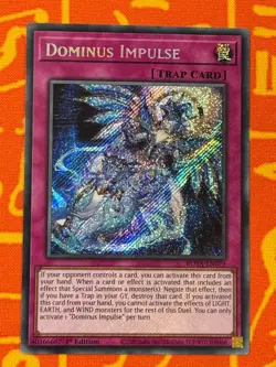 YUGIOH DOMINUS IMPULSE SECRET RARE NM ROTA-EN079 - Image 1
