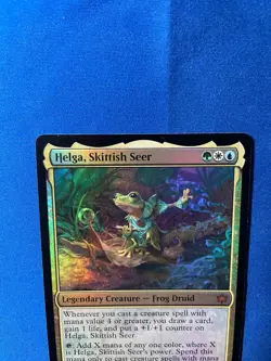 MTG - Helga, Skittish Seer Foil - BLB M 0217 - Image 3