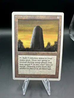 MTG MAGIC THE GATHERING REVISED BASALT MONOLITH (B) - Image 1