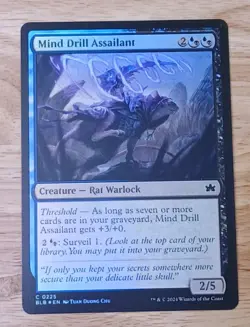 MTG Mind Drill Assailant Bloomburrow Foil Creature NM - Image 1
