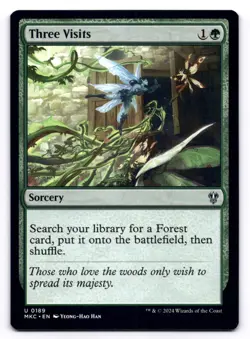 Three Visits NM Commander: Murders at Karlov Manor 0189 MTG Regular - Image 1