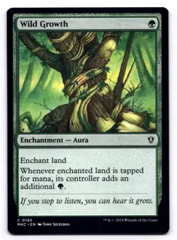 Wild Growth NM Commander: Murders at Karlov Manor 0195 MTG Regular - Image 1