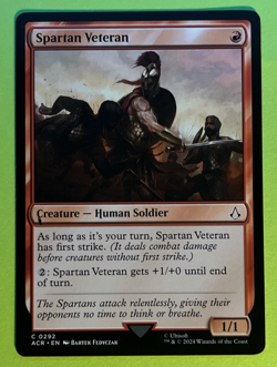Spartan Veteran ACR 292 MTG NM/M Never Played - Image 1