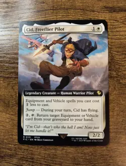 Cid, Freeflier Pilot Extended Art Non Foil R 0131 Final Fantasy MTG - Image 1