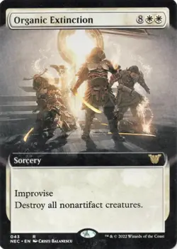 MTG Borderless Commander: Kamigawa: Neon Dynasty NEC Organic Extinction MINT - Image 1