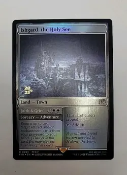 Ishgard, the Holy See Final Fantasy Foil Prerelease Magic The Gathering MTG M/NM - Image 1