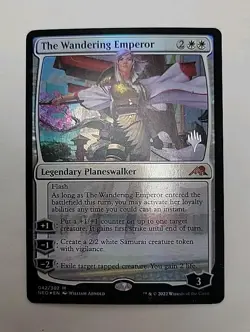 The Wandering Emperor Kamigawa Neon Dynasty Foil Promo Magic The Gathering MTG - Image 1