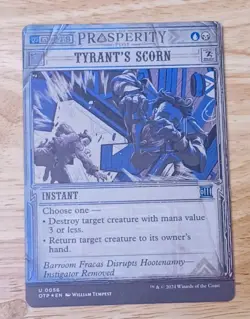 MTG Tyrant's Scorn Breaking News FOIL NM - Image 1