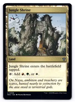 Jungle Shrine NM Commander: Murders at Karlov Manor 0268 MTG Regular - Image 1