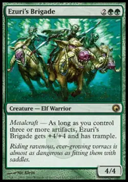 Ezuri's Brigade -Foil Light Play MTG Scars of Mirrodin - Image 1