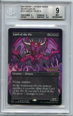 Lord of the Pit SLD Serialized 30/295 GEM Mint BGS 9++ (9, 9, 9.5, 9.5) #715 MTG - Image 1