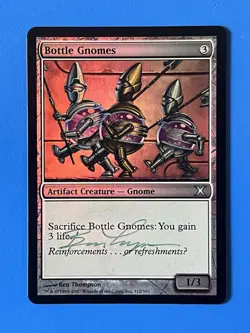 SIGNED NM FOIL Bottle Gnomes 312/383 10th Edition MTG Artifact Ben Thompson - Image 1