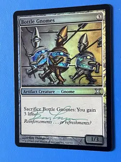 SIGNED NM FOIL Bottle Gnomes 312/383 10th Edition MTG Artifact Ben Thompson - Image 4