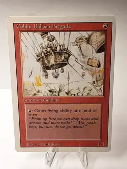MTG - 3rd Edition - Revised - Goblin Balloon Brigade - Uncommon - LP+ NM - Image 1