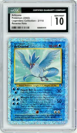 Pokemon Articuno #2 Legendary Collection Reverse CGC 10 Gem Mint - Image 1
