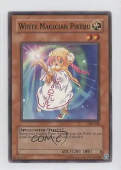 White Magician Pikeru Unlimited YuGiOh Ancient Sanctuary #AST-033 2004 - Image 1