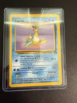 Pokemon TCG Lapras Fossil, Unlimited Rare Card 25/62 - Image 3