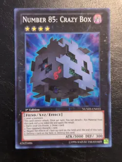 Yu-Gi-Oh! SUPER RARE HOLO CARD NUMBER 85 CRAZY BOX NUMH-EN033 1ST NM/VLP - Image 1