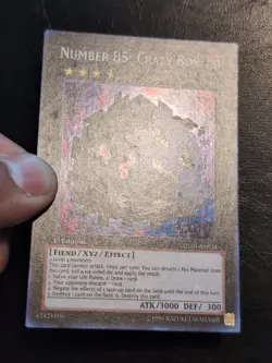 Yu-Gi-Oh! SUPER RARE HOLO CARD NUMBER 85 CRAZY BOX NUMH-EN033 1ST NM/VLP - Image 2