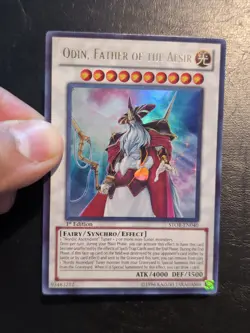 Yu-Gi-Oh! ULTRA RARE HOLO CARD ODIN FATHER OF THE AESIR STOR-EN040 1ST NM/VLP - Image 3